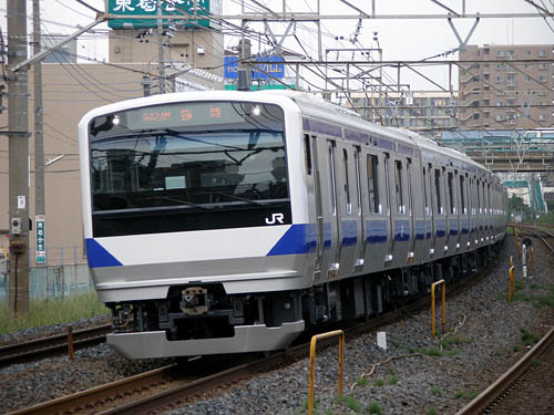 E531系試乗会 - 上野に向う試乗会列車