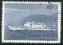 100 won : 旅客船